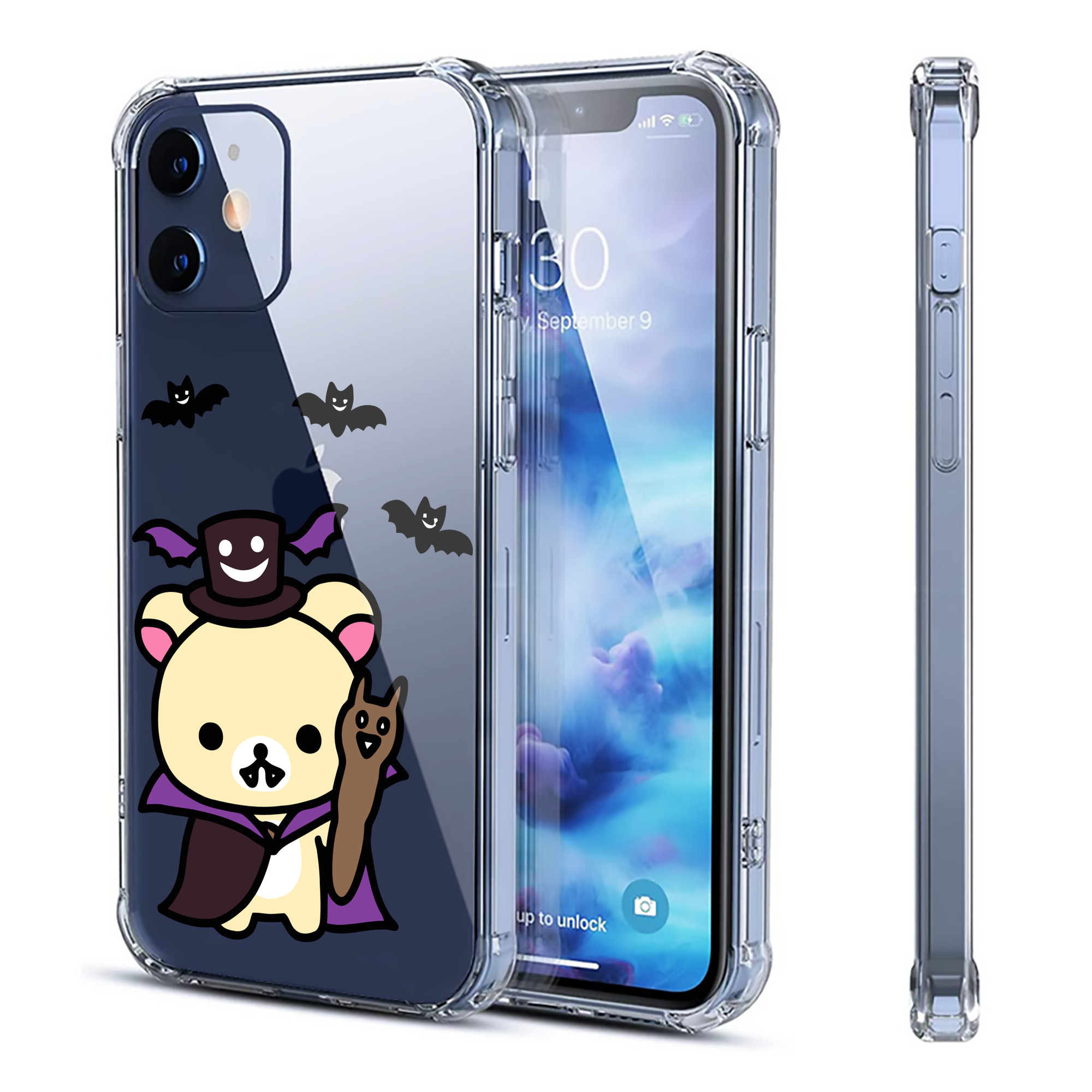 （画像用） リラックマ リラックマ キイロイトリ Rilakkuma Korilakkuma Kiiroitori 【iPhone 12シリーズ対応】透明スマホケース（クリアソフトケース）